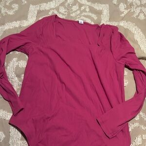 Old Navy Square neck pink bodysuit